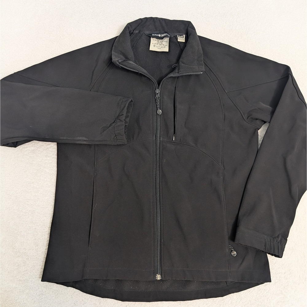 Black Diamond Jacket Women's Medium Black Full Zip Windproof Soft Shell Tactical